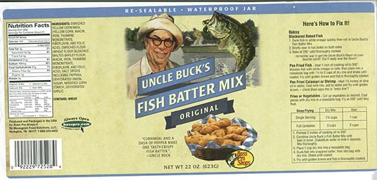 Blendtech Issues Allergy Alert on Undeclared Milk Allergen in Uncle Buck's Fish Batter Mix - Original